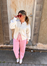 Snowfall Soft Tie Front Cardigan