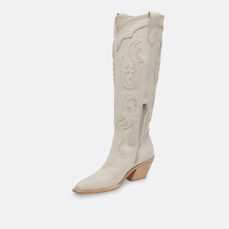 Dolce Vita: Samsin Boots - Ivory Nubuck