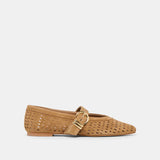 Dolce Vita | Mikel Ballet Flats Lt Brown Perforated Suede