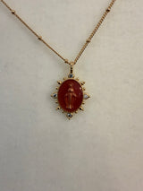 Joy Dravecky | Classic Lady Lourdes Pendant - Pink Rose