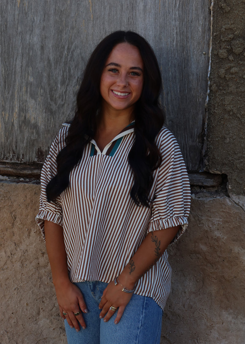 Jennings Blouse - Caramel