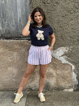 Hamptons Cropped Bear Sweater