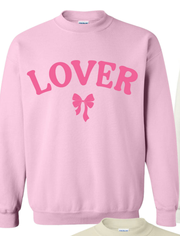 Bow Lover Pink Sweatshirt