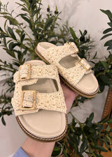 Posey Slide Sandal - Natural