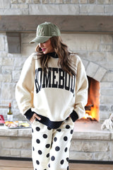 PRE ORDER: Homebody Polka Dot Reversible Mock Neck