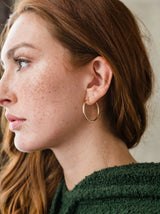 ABLE Everyday Medium Hoops - 14K Gold Filled