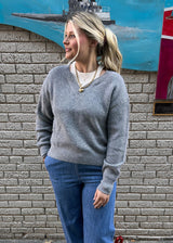 Lonnys Tank Sweater - Grey/White