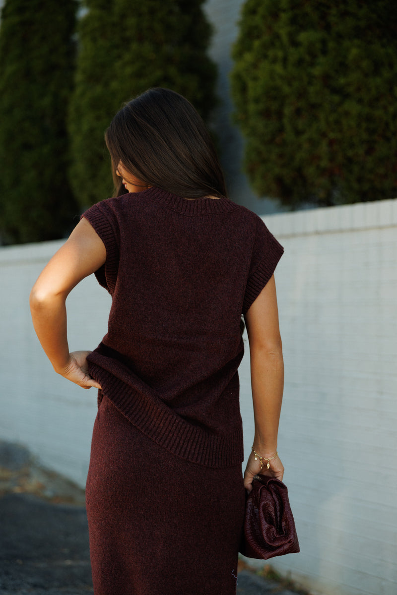 Steve Madden | Remy Midi Skirt - Wine
