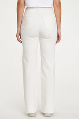 DAZE Far Out Wide Leg Jeans - Cream