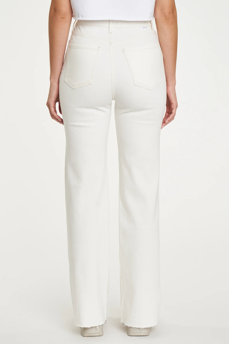 DAZE Far Out Wide Leg Jeans - Cream