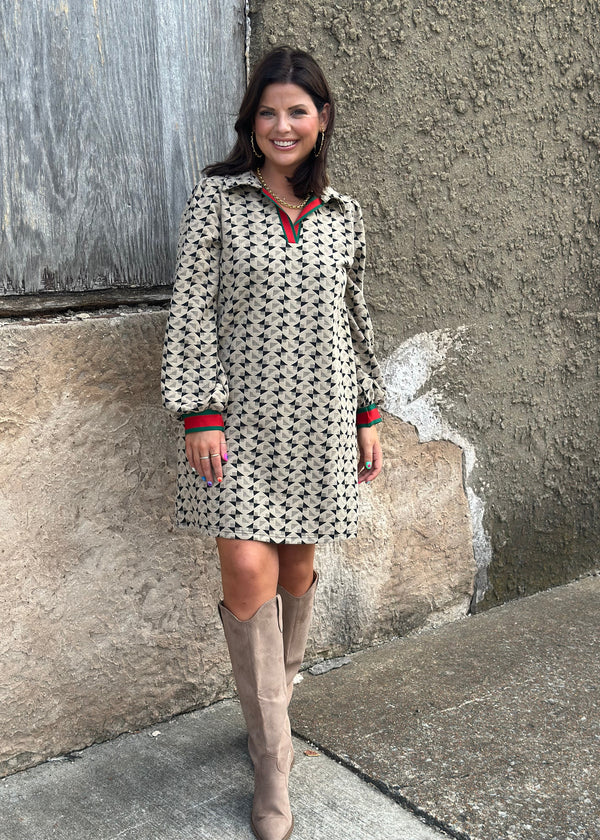PRE ORDER: Canvas Mini Dress - Taupe