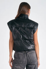 Skye High Collar Vest - Black