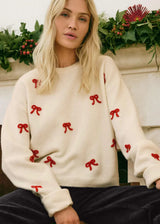 Z Supply | Tie The Ribbon Sweater - White