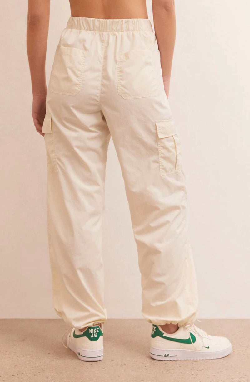 Z Supply: Out and About Nylon Cargo Trousers - Sandstone