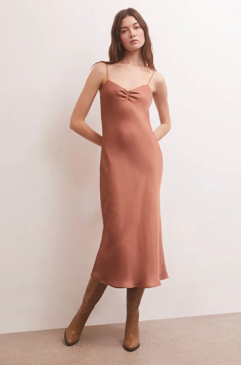 Z Supply: Lark Slip Midi Dress - Penny