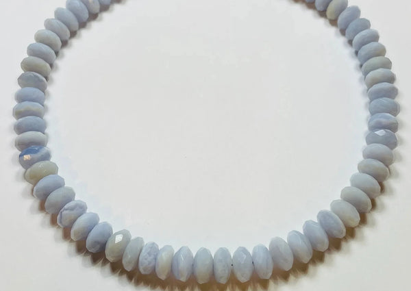 Theodosia: German Cut Faceted Chalcedony Candy Necklace