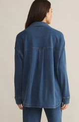 Z Supply | All Day Knit Denim Jacket - Vintage Indigo