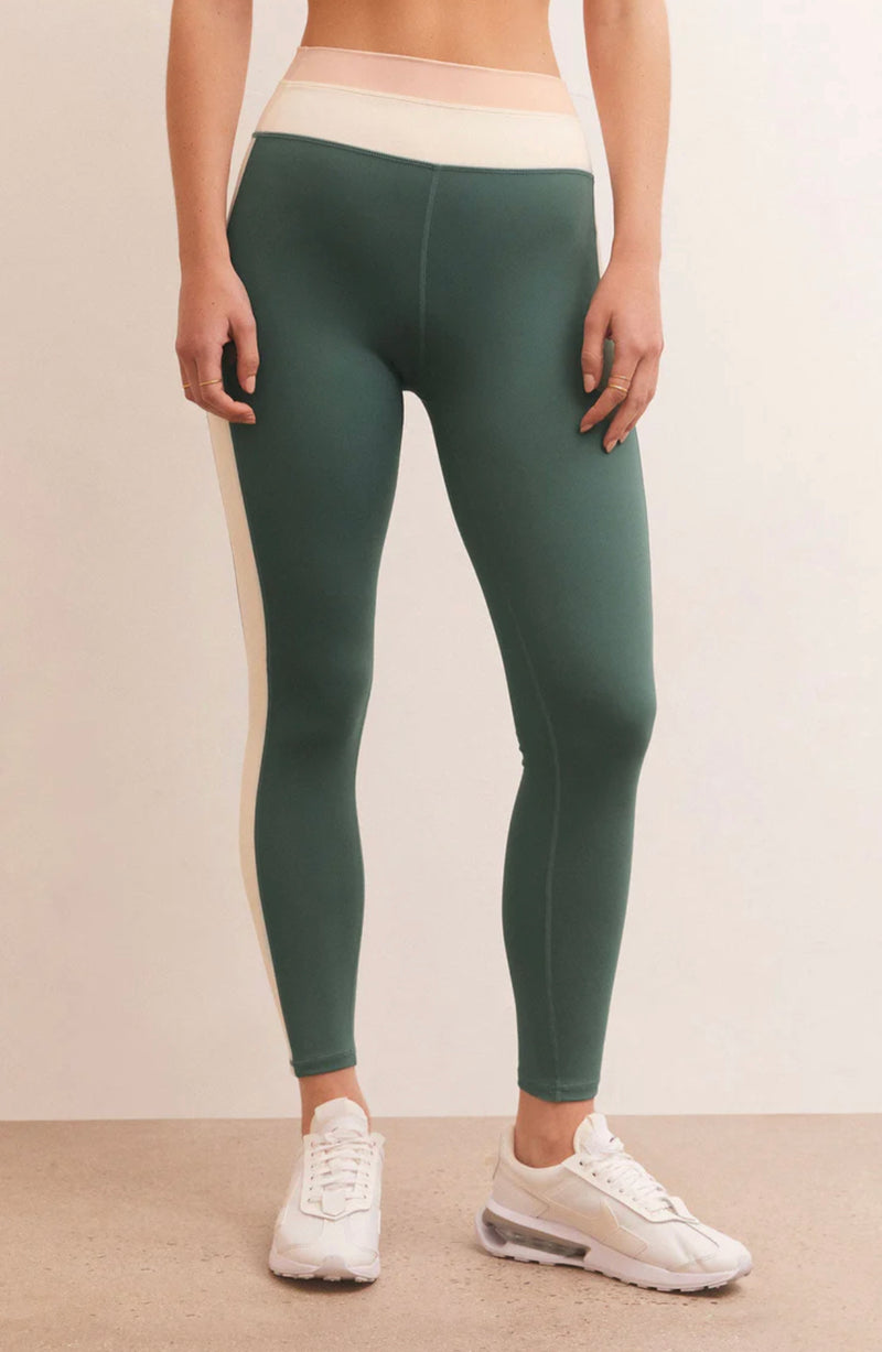 Z Supply: Move with It 7/8 Legging - Calypso Green