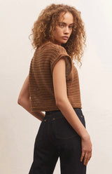 Z Supply: Quincy Sweater Top - Chestnut