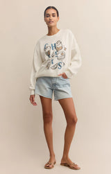 Z Supply | Cheers Sunday Sweatshirt - Sea Salt