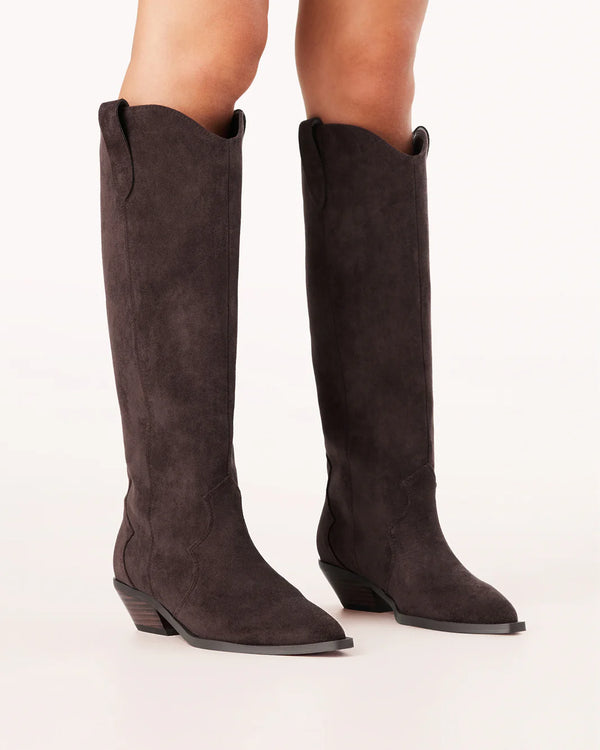 Helix Boots - Dark Cacao Suede