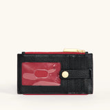 HAMMITT | 210 West One Size Wallet - Black/Brushed Gold Red Zip