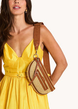 HAMMITT | Charles Crossbody Med - Cocoa Raffia