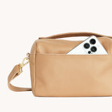 HAMMITT | Evan Crossbody Small - Toast Tan/Brushed Gold