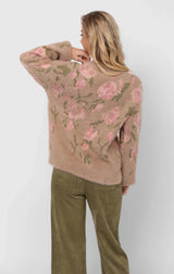 Camila Pullover Sweater - Taupe Multi