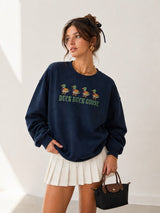 Duck Duck Good Embroidered Sweatshirt
