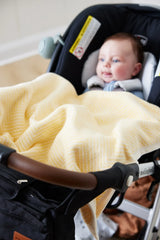 Chappy Wrap Harborview Herringbone Butter Yellow Mini Blanket