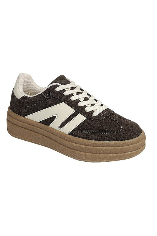 Ivy Platform Sneaker Brown/Beige