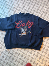 Lucky Duck Mockneck - Navy