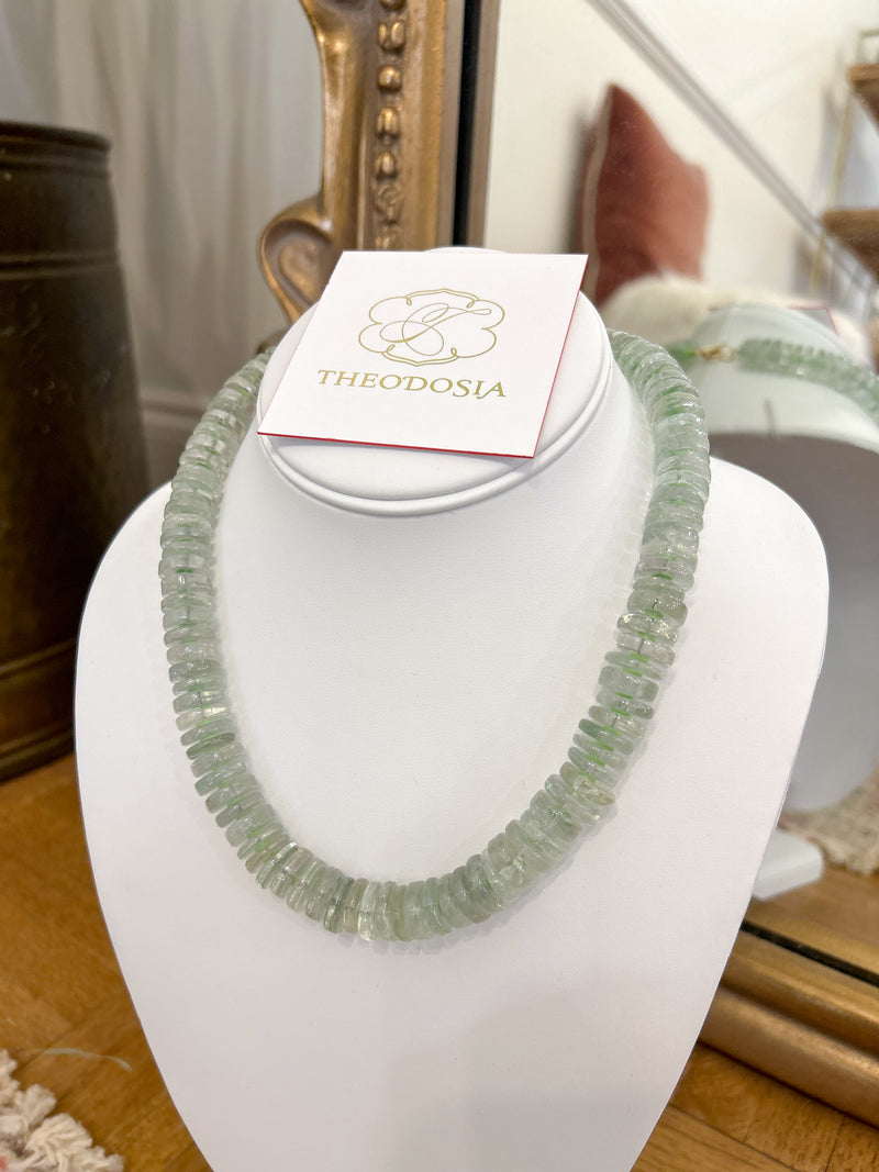 Theodosia Jewelry: Green Amethyst Statement Necklace