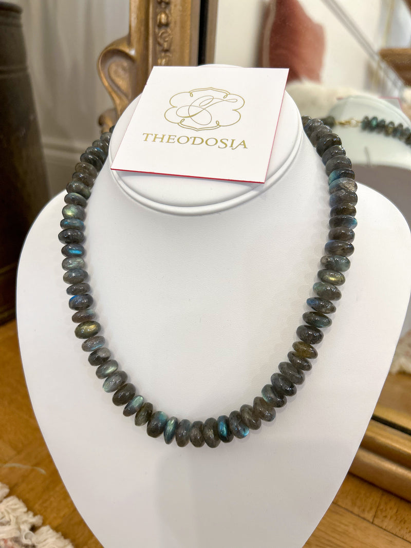 Theodosia Jewelry: Thick Labradorite Cancy Necklace