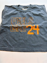 Feels Like 24' Muscle Tank - Denim Blue