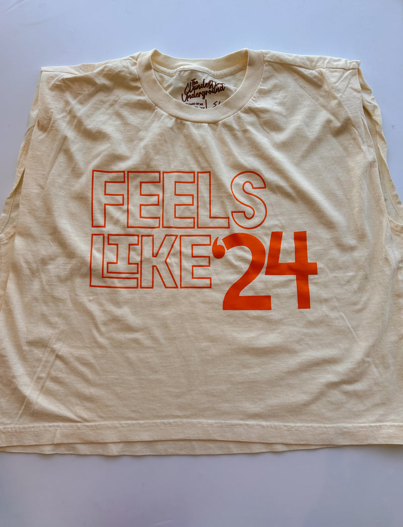 Feels Like 24' Muscle Tank - Cream