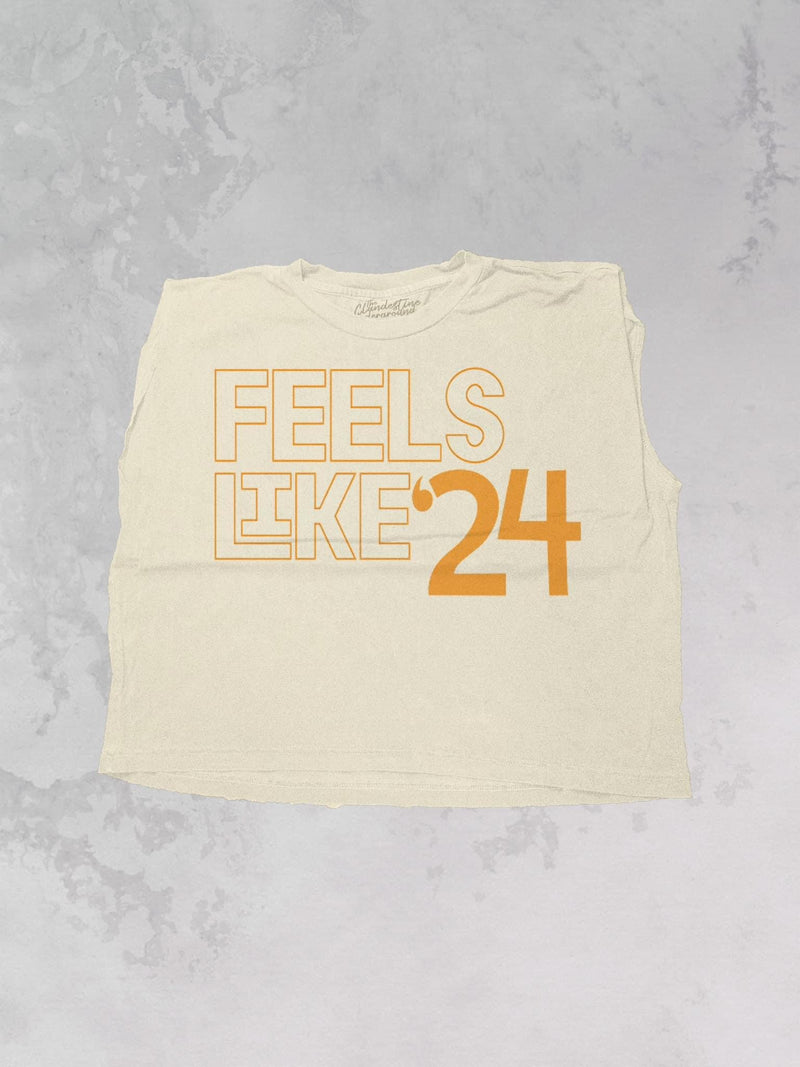 Feels Like 24' Muscle Tank - Cream