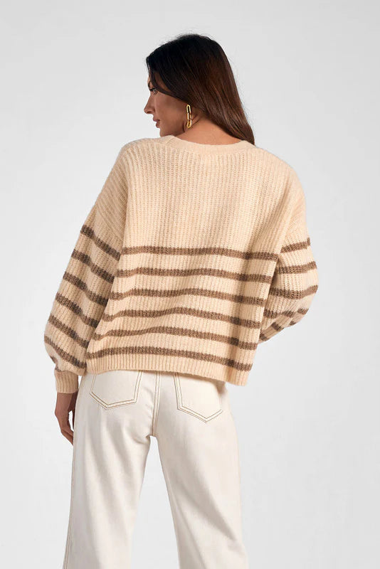 Oversized Stripe Cardigan