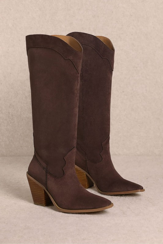 Muriel Western Boots - Brown