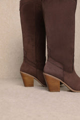 Muriel Western Boots - Brown