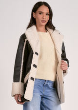 Irene Faux Leather Jacket - Black