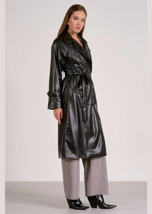 Florentine Trench Coat - Black
