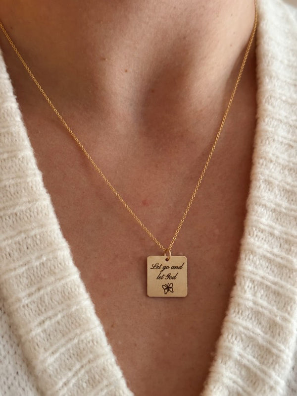 ALV JEWELS: Let Go And Let God Necklace