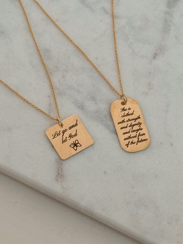 ALV JEWELS: Let Go And Let God Necklace