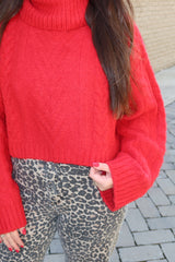 Elan Ruby Sweater - Red