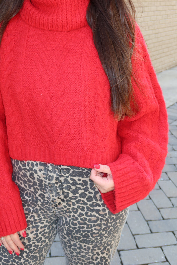 Elan Ruby Sweater - Red