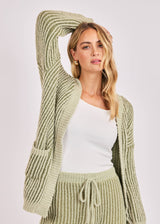 Tessa Sweater Cardi - Sage Green