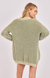 Tessa Sweater Cardi - Sage Green