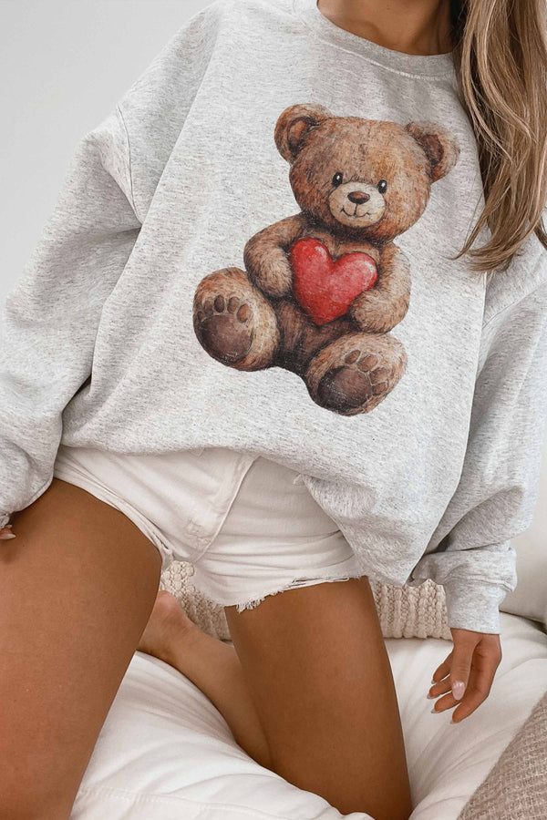 Teddy Bear Love Oversized Sweatshirt